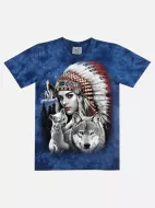 TD 377 (Indian,Rock Eagle, T-Shirts)