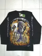Rock Chang longsleeve LS GR №797 лонгслив, череп,карты