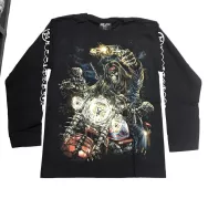 Rock Chang longsleeve LS GR №554 лонгслив,череп,мотоцикл