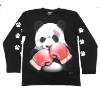 Rock Chang longsleeve LS GR №734 лонгслив,панда,боксер,животные