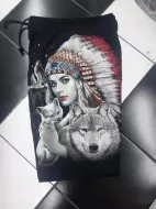 Rock Eagle Shorts GW 291 indian girl, wolf (шорты, волк,индейцы,девушка)