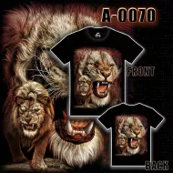 A - 0070 (T-shirts,Animals, Caballo,лев)