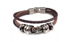 БР 074 (БРАСЛЕТ,35 tb, КОЖ,Wanchai )