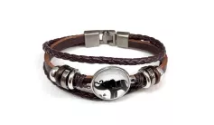 БР 090 (БРАСЛЕТ,35 tb, КОЖ,Wanchai )