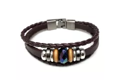 БР 124 (БРАСЛЕТ, 35 tb, КОЖ,Wanchai )