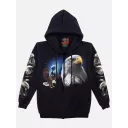 H-128-4386F (Hoody with ZIP, Rock Eagle)