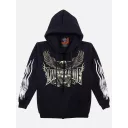 H-137-4395-F (Hoody with ZIP, Rock Eagle)