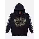 H-145-GW39-F (Hoody with ZIP, Rock Eagle)