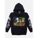 H-165-4468-F (Hoody with ZIP, Rock Eagle)