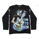 Rock Chang longsleeve LS GR №740 лонгслив,череп,гитара