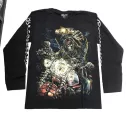 Rock Chang longsleeve LS GR №554 лонгслив,череп,мотоцикл