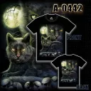 A - 0442 (T-shirts,Animals, Caballo,кот)