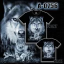 A - 0756 (T-shirts,Animals, Caballo,волк)